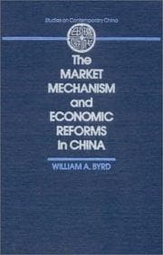 Tapa de The market mechanism and economic reforms in China