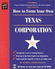Tapa de How to form your own Texas corporation