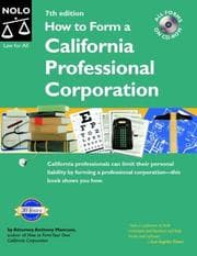 Tapa de How to form a California professional corporation
