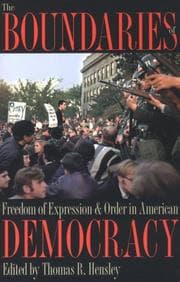 Tapa de The Boundaries of Freedom of Expression & Order in American Democracy