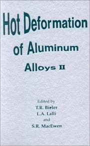 Tapa de Hot deformation of aluminum alloys II