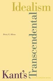 Tapa de Kant's transcendental idealism