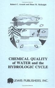 Tapa de Chemical quality of water and the hydrologic cycle