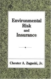 Tapa de Environmental risk and insurance