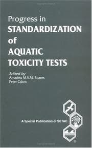 Tapa de Progress in standardization of aquatic toxicity tests