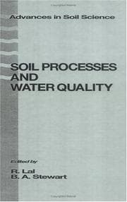 Tapa de Soil Processes and Water Quality (Advances in Soil Science)