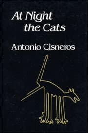 Tapa de At Night the Cats bi-lingual edition (Latin American Poetry)