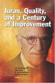 Tapa de Juran, Quality, and a Century of Improvement