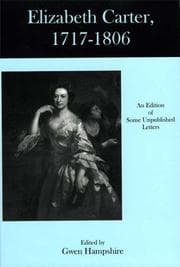 Tapa de Elizabeth Carter, 1717-1806
