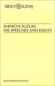 Tapa de Shinichi Suzuki, his speeches and essays