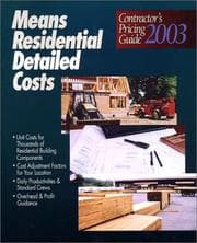 Tapa de Means Residential Detailed Costs
