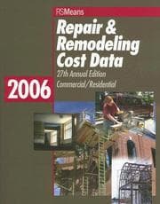 Tapa de Repair & Remodeling Cost Data 2006 (Means Repair and Remodeling Cost Data)