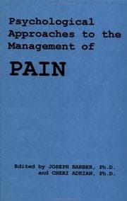 Tapa de Psychological Approach to the Management of Pain