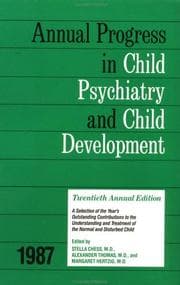 Tapa de 1987 Annual Progress In Child Psychiatry (Annual Progress in Child Psychiatry & Child Devel)