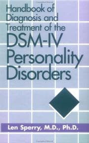 Tapa de Handbook of diagnosis and treatment of the DSM-IV personality disorders