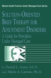 Tapa de Solution-oriented brief therapy for adjustment disorders