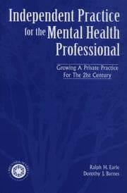 Tapa de Independent practice for the mental health professional