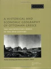 Tapa de A historical and economic geography of Ottoman Greece