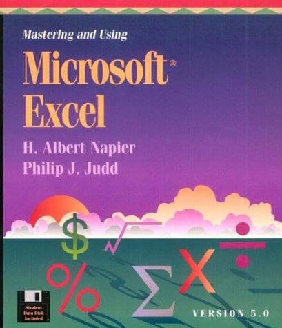 Tapa de Mastering and using Microsoft Excel, version 5.0