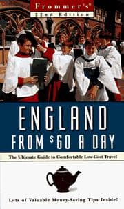 Tapa de Frommer's England from $60 a day