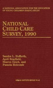 Tapa de National child care survey, 1990