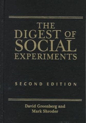 Tapa de Digest of social experiments