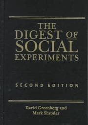 Tapa de Digest of social experiments