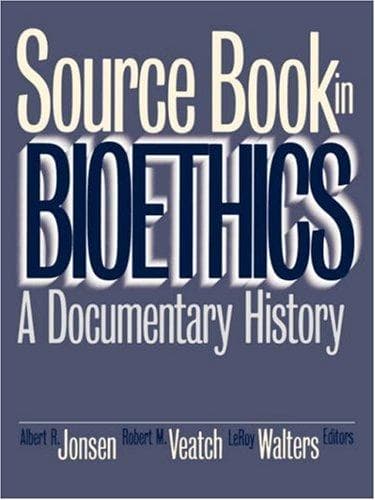 Tapa de Source Book in Bioethics