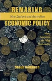 Tapa de Remaking New Zealand and Australian Economic Policy