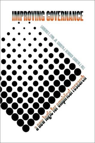 Tapa de Improving governance