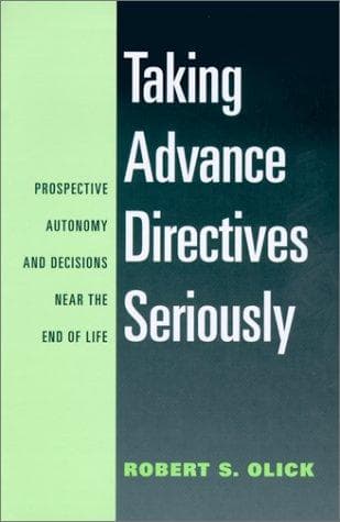 Tapa de Taking Advance Directives Seriously