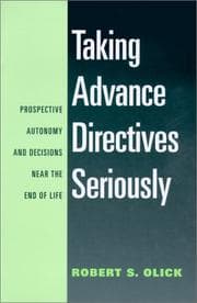 Tapa de Taking Advance Directives Seriously