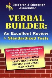 Tapa de REA's verbal builder for admission & standardized tests