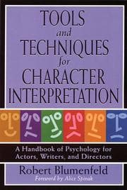 Tapa de Tools and Techniques for Character Interpretation