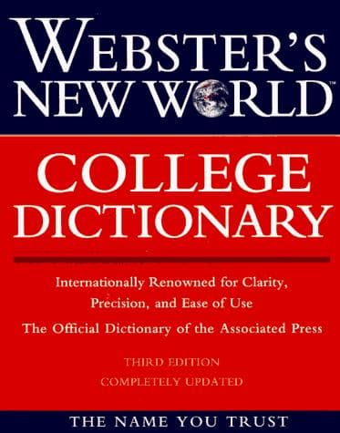 Tapa de Webster's New World College Dictionary - Plain-Edged