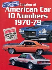 Tapa de Catalog of American car ID numbers 1970-79