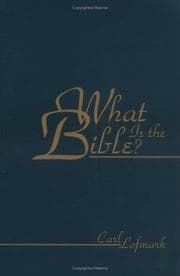 Tapa de What is the Bible ?