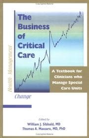 Tapa de The business of critical care