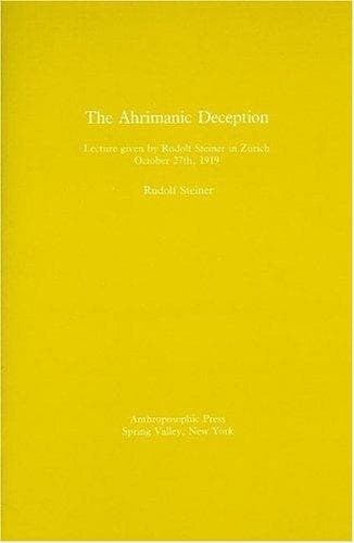 Tapa de The Ahrimanic deception