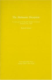 Tapa de The Ahrimanic deception