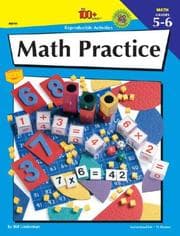 Tapa de Math Practice, Grades 5-6 (The 100+ Series)