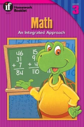 Tapa de Math Homework Booklet, Grade 3