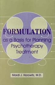 Tapa de Formulation as a basis for planning psychotherapy treatment