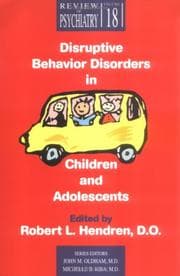 Tapa de Disruptive behavior disorders in children and adolescents