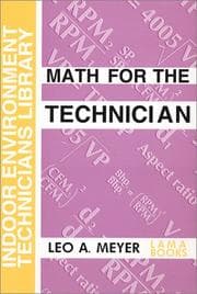 Tapa de Math for the Technician (Indoor Environment Technician's Library)