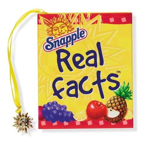 Tapa de Snapple Real Facts