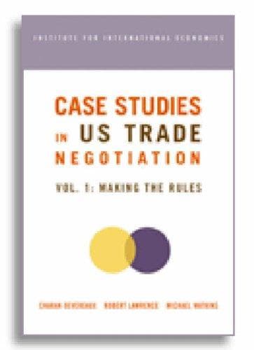 Tapa de Case Studies in Us Trade Negotiation, Volume 1