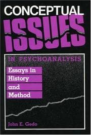 Tapa de Conceptual issues in psychoanalysis