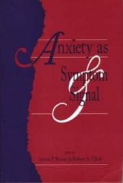 Tapa de Anxiety as symptom and signal