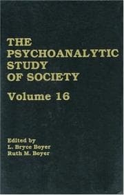 Tapa de Psychoanalytic Study of Society Vol. 16